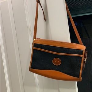 Dooney & Bourke Black and Brown Crossbody Bag